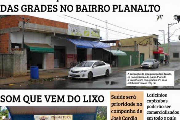 Primeira página do Jornal O PIONEIRO 31 de julho de 2016