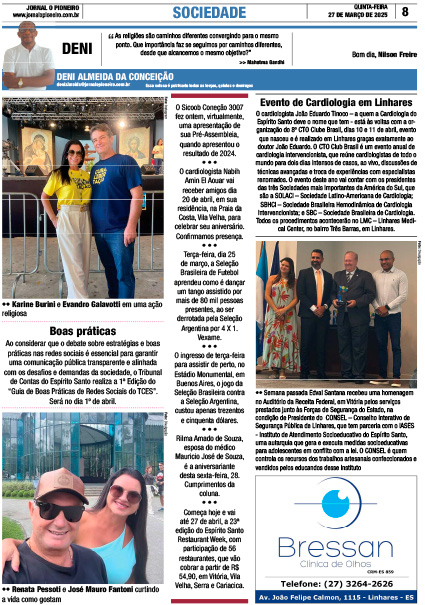 Edição Jornal O PIONEIRO 27 de março de 2025
